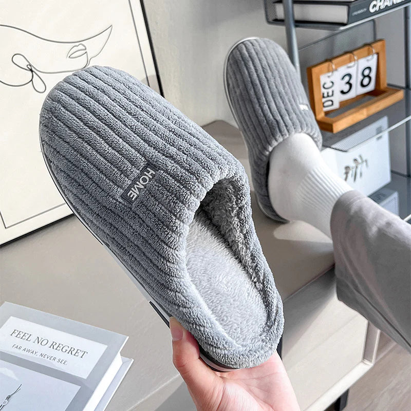 Warm Plush Slippers for Home – Comfortable Indoor Footwear