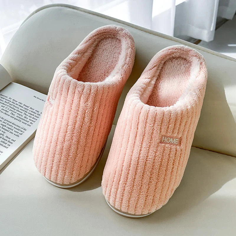 Warm Plush Slippers for Home – Comfortable Indoor Footwear