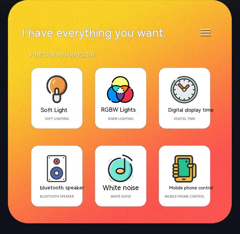 Creative Q Light – Sunrise Alarm Clock & Colorful Atmosphere Lamp