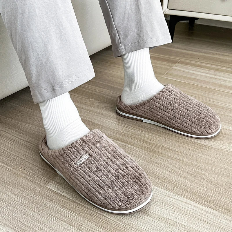 Warm Plush Slippers for Home – Comfortable Indoor Footwear