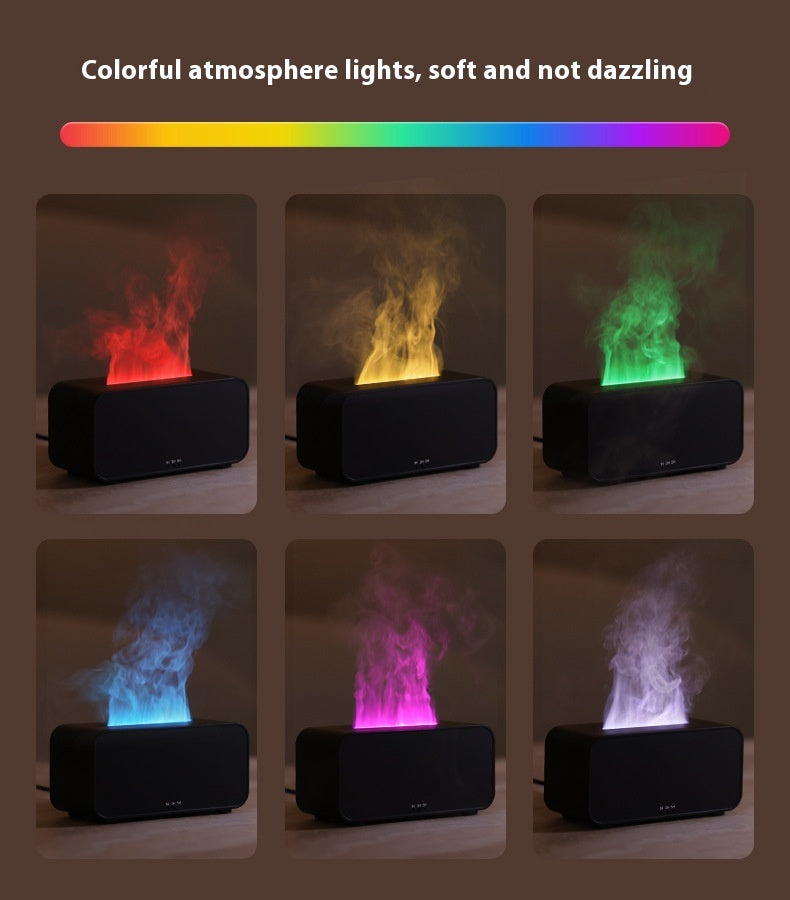 Flame Aromatherapy Diffuser – USB-Powered Humidifier with Soothing Light