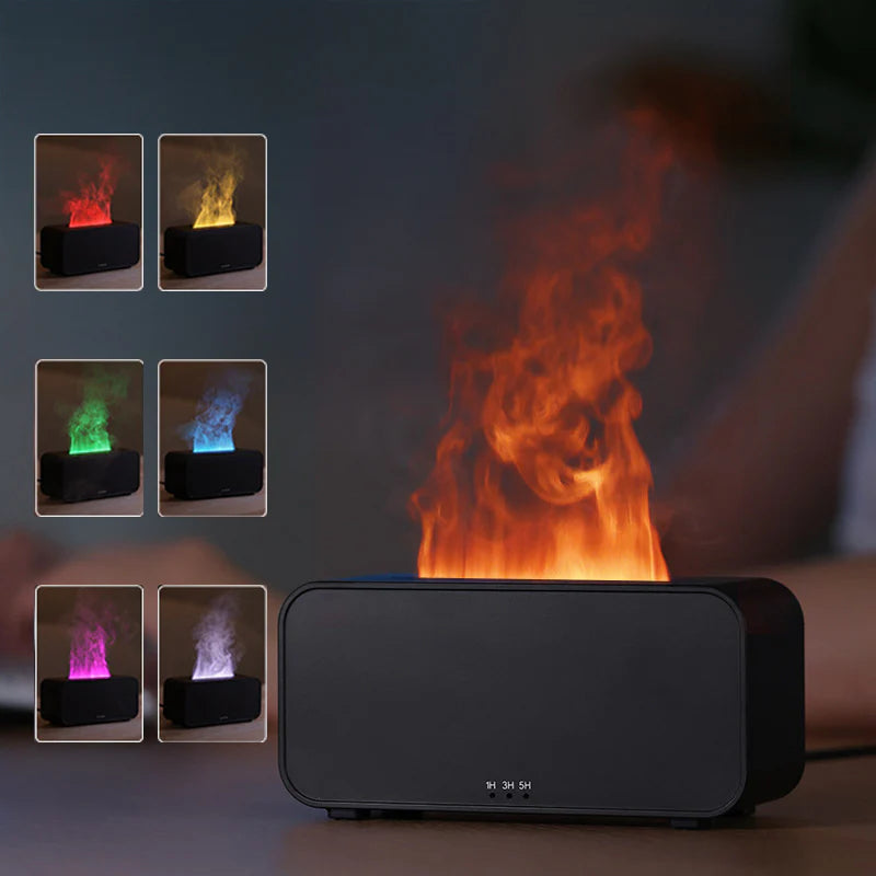Flame Aromatherapy Diffuser – USB-Powered Humidifier with Soothing Light