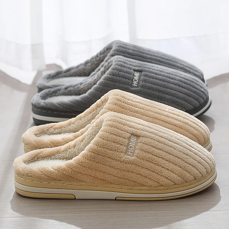 Warm Plush Slippers for Home – Comfortable Indoor Footwear