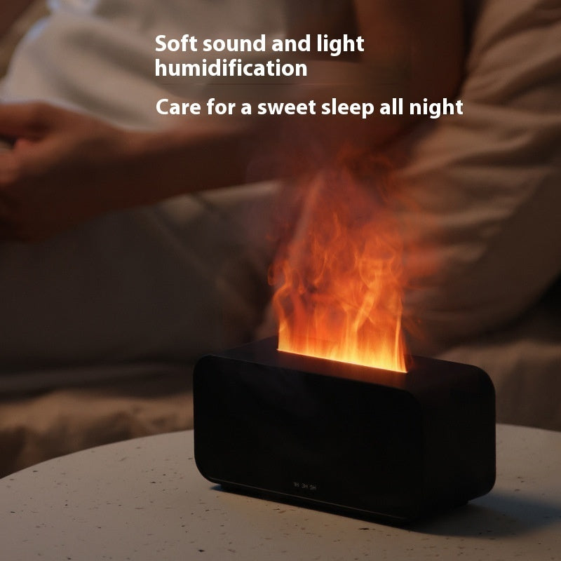 Flame Aromatherapy Diffuser – USB-Powered Humidifier with Soothing Light