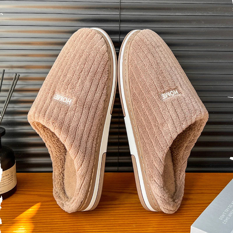 Warm Plush Slippers for Home – Comfortable Indoor Footwear