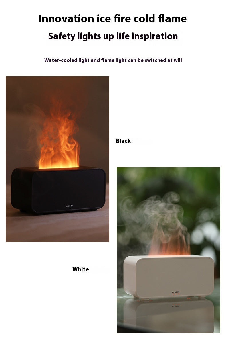 Flame Aromatherapy Diffuser – USB-Powered Humidifier with Soothing Light