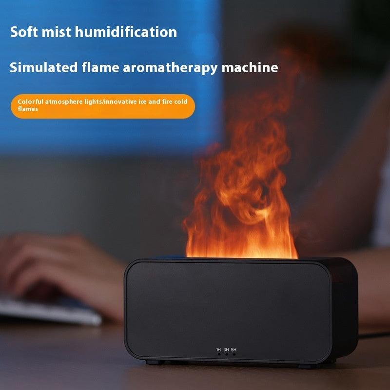 Flame Aromatherapy Diffuser – USB-Powered Humidifier with Soothing Light