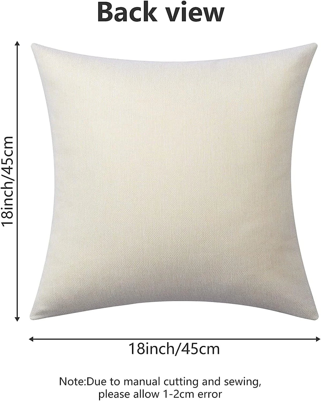 4-Pack Christmas Linen Pillow Covers – 18x18 Inch Holiday Throw Pillows for Sofa & Home Decor