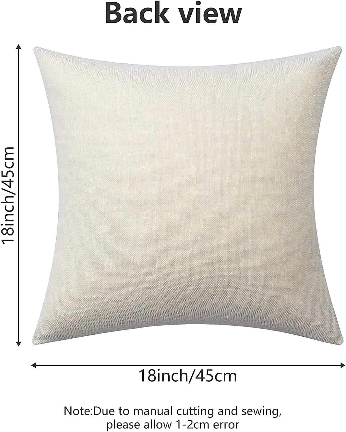 4-Pack Christmas Linen Pillow Covers – 18x18 Inch Holiday Throw Pillows for Sofa & Home Decor